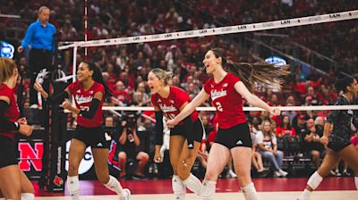 Nebraska Volleyball Breaks ESPN Television Records in Sweep Over Louisville