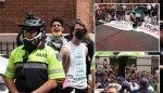 Anti-Israel marchers toss fake blood at human-rights float and block street, grinding NYC Pride parade to a halt