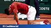 Novak Djokovic se retira de Roland Garros tras sufrir una dolorosa lesión en la rodilla