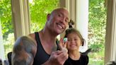 Dwayne Johnson Poses for Silly Hairdo Moment with Daughter Tia: 'Take It While I Can Get It'