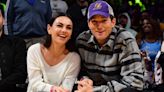 Ashton Kutcher and Mila Kunis Share Some Sweet Moments as They Watch Los Angeles Lakers Game