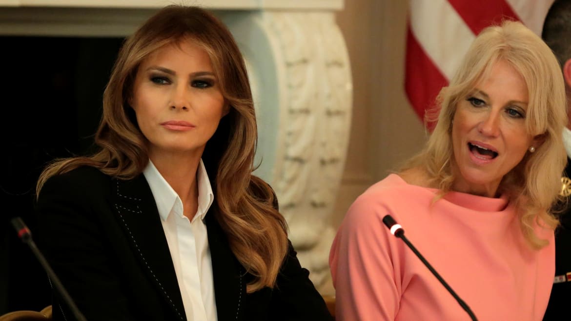 Melania Trump Is ‘Pushing’ Donald to Bring Back Kellyanne Conway