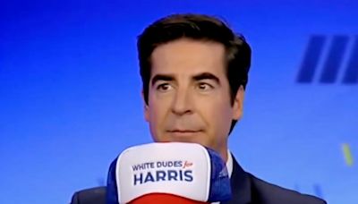 White Dudes for Harris says it ‘broke’ Fox News after awkward segment where Jesse Watters tries to force co-host to wear merch