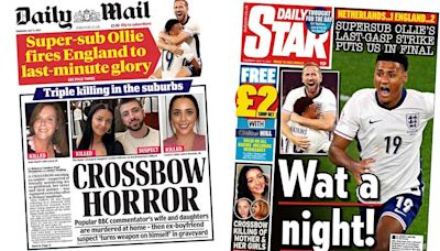 'Crossbow horror' and England's 'last-minute glory'