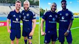 British boxer trains with Man Utd stars in pre-season and teases 'career change'