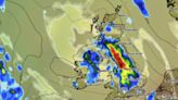 UK weather maps turn red as huge 150-mile thunderstorm smashes into Britain