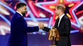 Harry jokes with crowd at Las Vegas awards ceremony hours after flying back from visiting King Charles