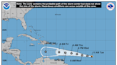 NHC predicts Bret will remain tropical storm. See spaghetti models, expected impact