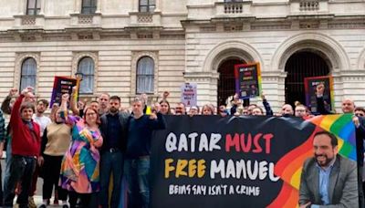 Protesta en Londres por la liberación de un mexicano perseguido en Qatar