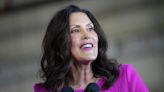 Michigan governor and Lions fan Gretchen Whitmer roasted the Vikings during a Harris-Walz rally speech