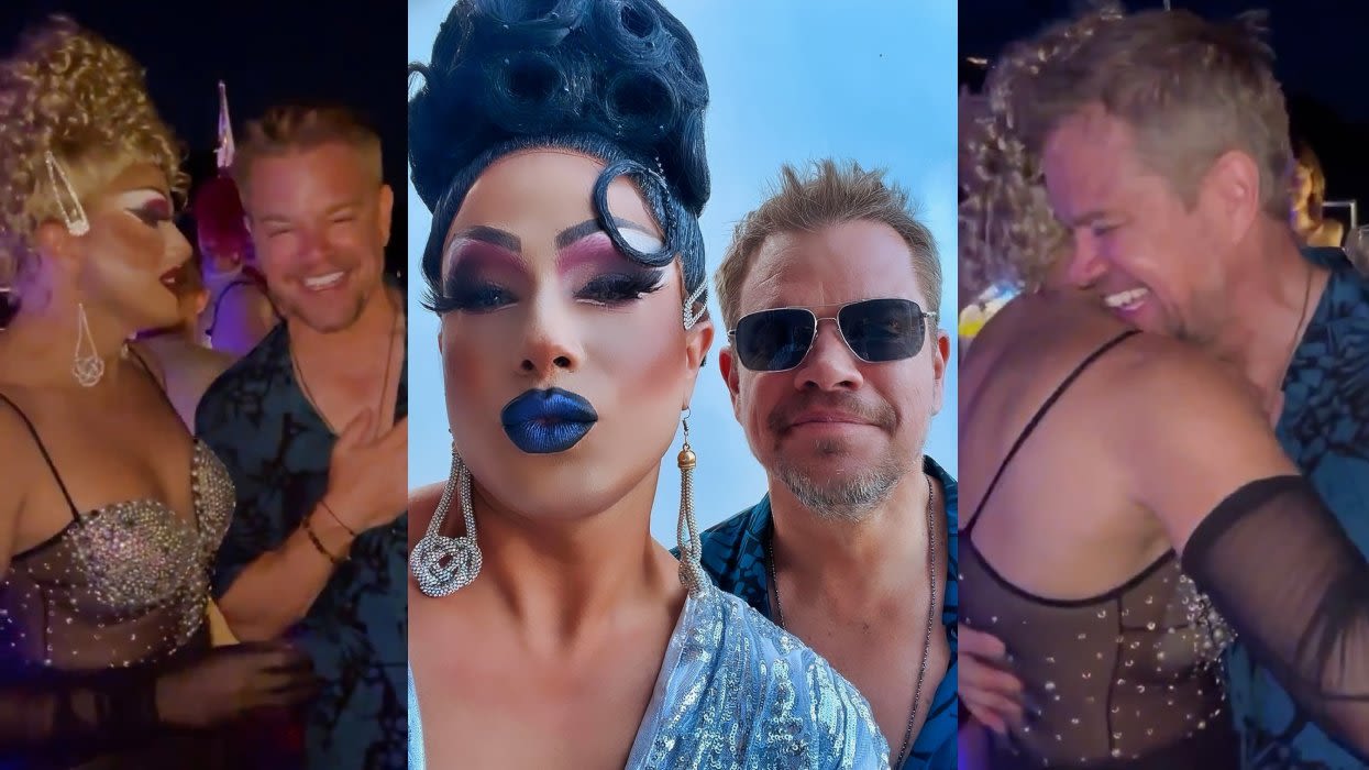 Matt Damon went to a drag show & turned up the party with the queens
