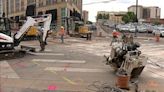 Denver light rail repair work at intersection leads to traffic headaches downtown