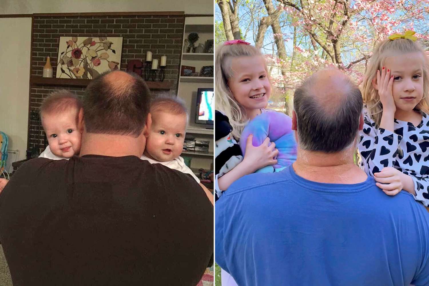 Dad Takes Same Sweet Snap with Twins for 8 Years Running: ‘Growing Older Together’