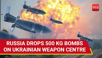 Russia Blows Up Giant Ukrainian Weapon Centre With 500 KG Bombs; Dramatic Attack On Cam | International - Times of India Videos