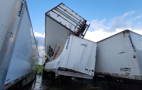 Possible tornado collapses part of building, downs power lines near Kalamazoo