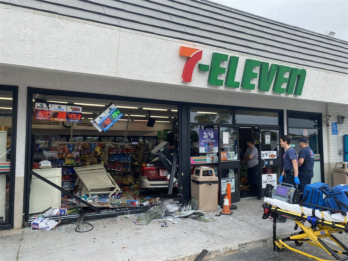One man sustains minor injuries after crashing into Goleta 7-Eleven Thursday afternoon