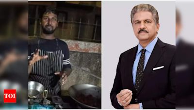 Watch: Anand Mahindra praises PhD student running a food stall - Times of India