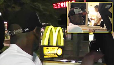 Floyd Mayweather drove straight to McDonald's after Canelo win and did interview