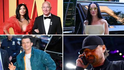 Jeff Bezos, Lauren Sanchez, Katy Perry, Orlando Bloom, and Leo DiCaprio All Hang Out