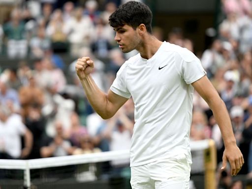 Alcaraz, Medvedev, Sinner advance at Wimbledon