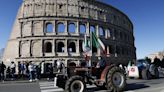 Los agricultores italianos marchan en Roma por unas mejores condiciones