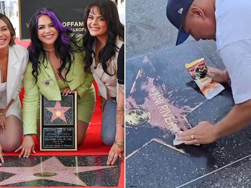 “Vergüenza”: Chiquis y sus hermanos indignados tras vandalismo a estrella de Jenni Rivera en Hollywood