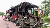 18 killed, 19 injured as bus hits milk tanker in UP's Unnao