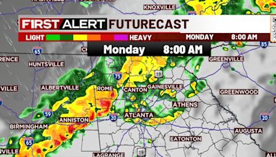 LIVE UPDATES: Rain and storms rolling through metro Atlanta | First Alert Weather Day