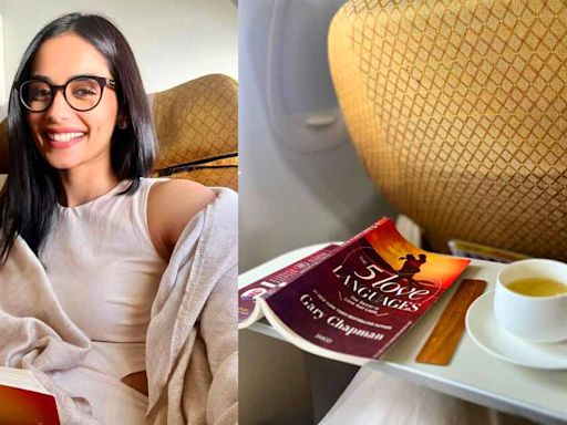 Manushi Chhillar shares cheerful travel snaps, reveals she’s reading ‘The 5 Love Languages’