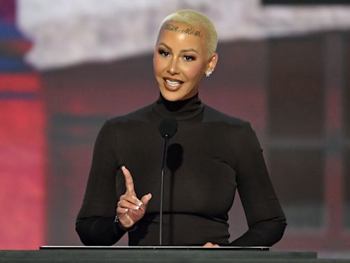 Who is Amber Rose? Model endorses Trump at RNC and declares, 'This is where I belong.'