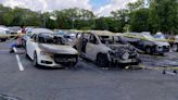 Multiple cars damaged after vehicle catches fire at Nashville Shores