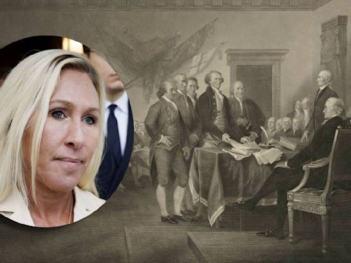 Social media erupts after Marjorie Taylor Greene posts about signers of Declaration of Independence