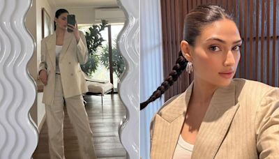 Athiya Shetty Wore Her Father Suniel Shetty's Swag And Suit Like A Total Boss