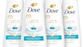 Dove Body Wash Care & Protect Antibacterial 4 Count For All Skin Types Protects from Dryness 20 oz, Now 54% Off