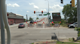 Cedar Street Bridge undergoing construction