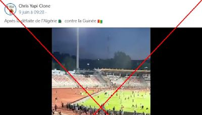 Non, cette vidéo ne montre pas des violences après le match Algérie-Guinée