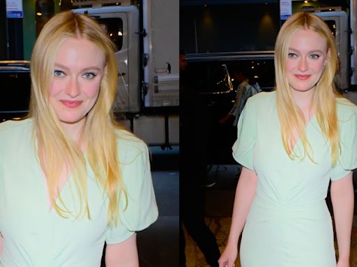 Dakota Fanning Makes the Case for Mint in Pastel Victoria Beckham Dress for ‘CBS Mornings’ Appearance, Talks ‘The Watchers’ Movie