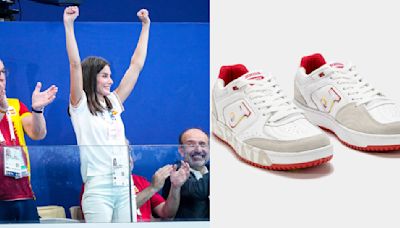Queen Letizia Supports Spain at 2024 Paris Olympics in Patriotic Joma Sport Sneakers