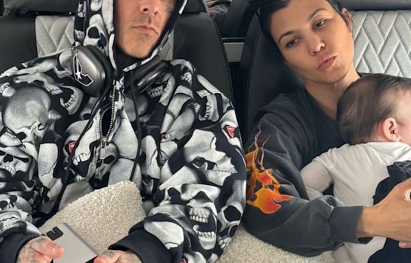 Kourtney Kardashian and Travis Barker's Baby Boy Rocky Is the Most Interesting to Look At in Sweet Photos - E! Online