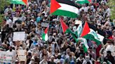 Photos: Hundreds march through University at Buffalo North Campus in solidarity with Palestine