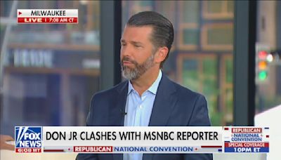 ‘So Asinine’: Donald Trump Jr Ridicules MSNBC ‘Questioning’ His Father’s Shooting Injury to Fox & Friends