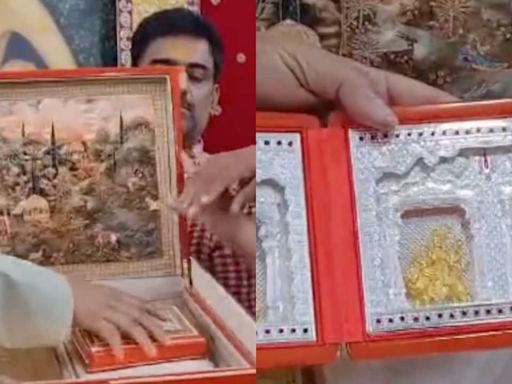 Anant Ambani, Radhika Merchant send wedding card to Banke Bihari temple in Mathura