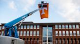 Vols fan's giant flag outside NCAA hearing earns Big Orange applause