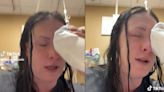Woman documents recovery from supergluing eye shut after confusing it for drops: 'I can't really open this eye'