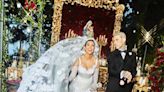 Kourtney Kardashian shows off framed wedding veil featuring sweet tribute to Travis Barker