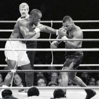 Undefeated heavyweight champion Mike Tyson (right) was expected to make short work of James 'Buster' Douglas at the Tokyo Dome in 1990