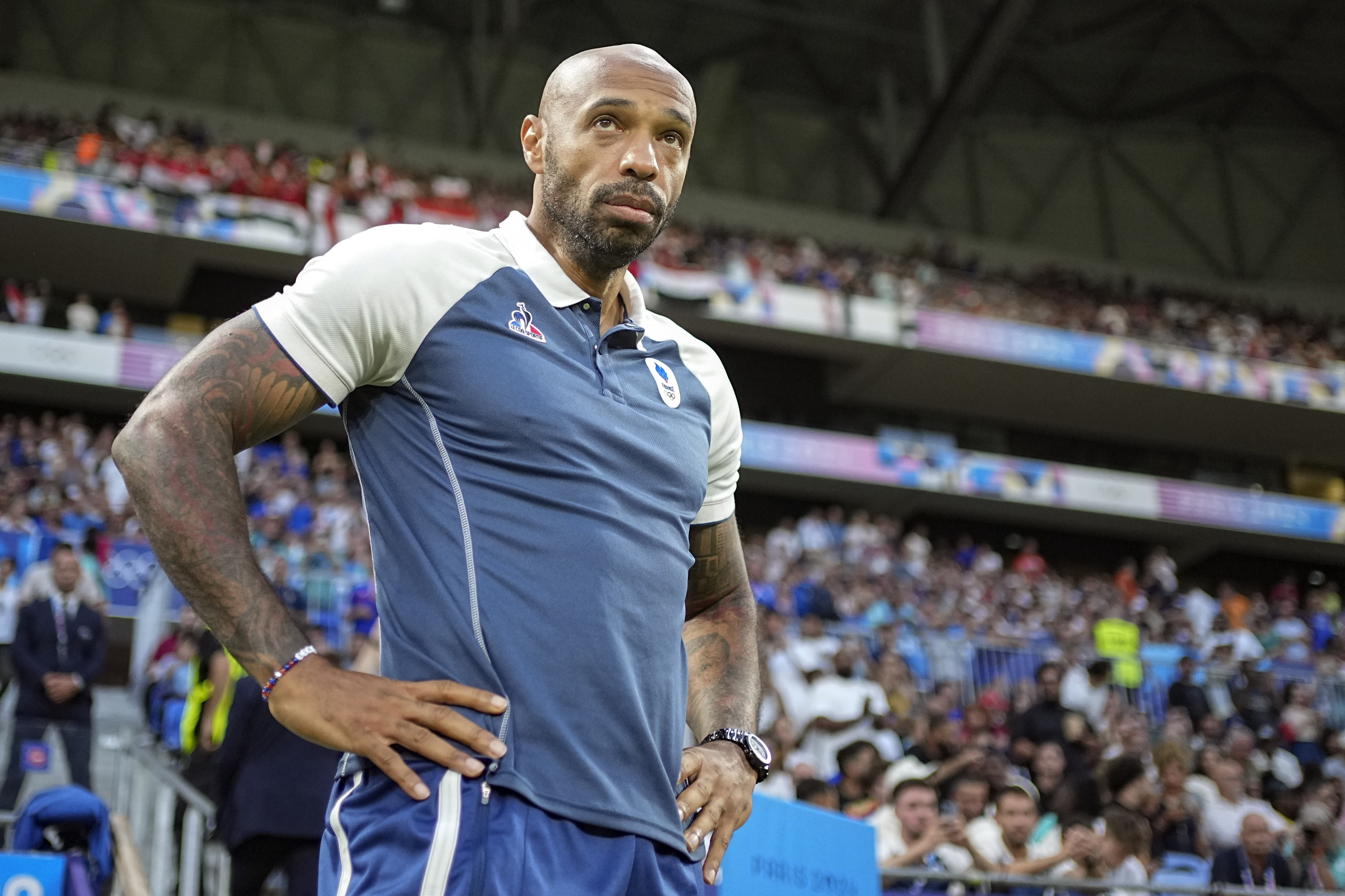 Thierry Henry was as cool as they come as a player. He's showing emotion as a coach at the Olympics