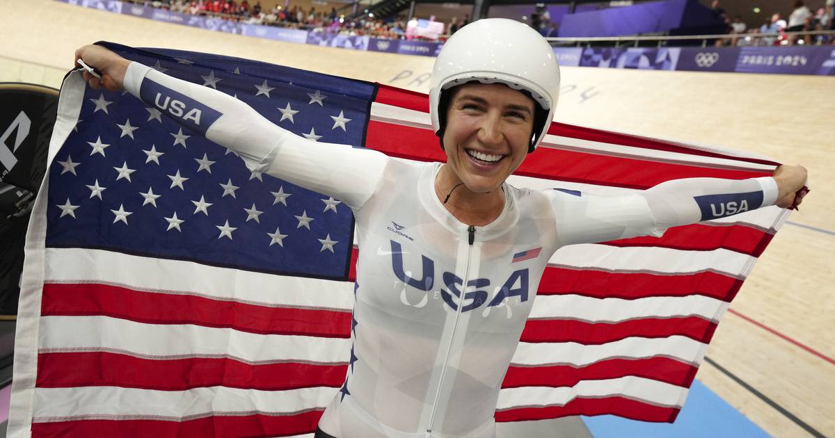 Alaska's Kristen Faulkner wins 2nd cycling gold medal, this time on USA's pursuit team