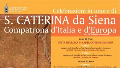 Il programma delle celebrazioni per Santa Caterina a Siena