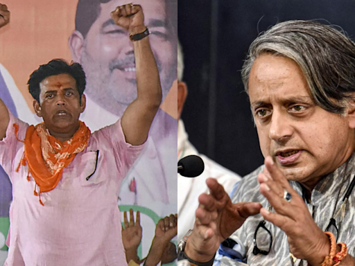 BJP leader Ravi Kishan calls Shashi Tharoor 'angrez aadmi' for suggesting 'BJP would struggle to get 300 seats' | India News - Times of India